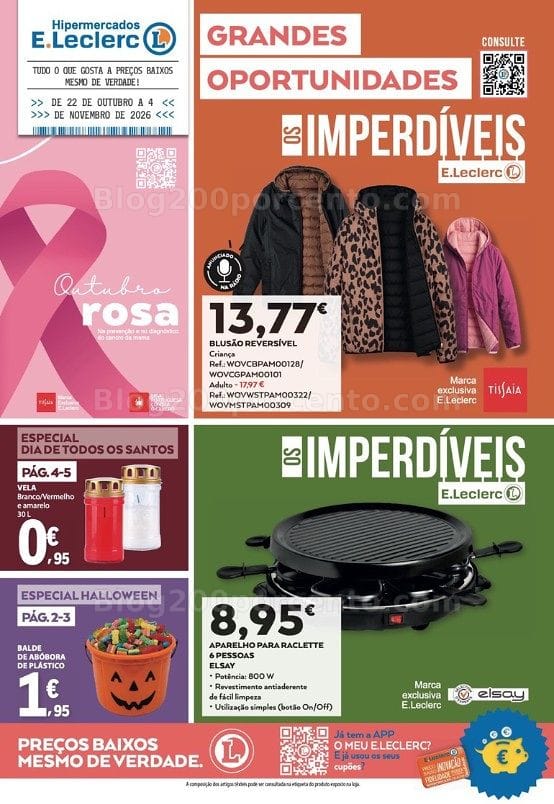 Antevisão Folheto E-LECLERC Bazar Promoções de 22 outubro a 4 novembro